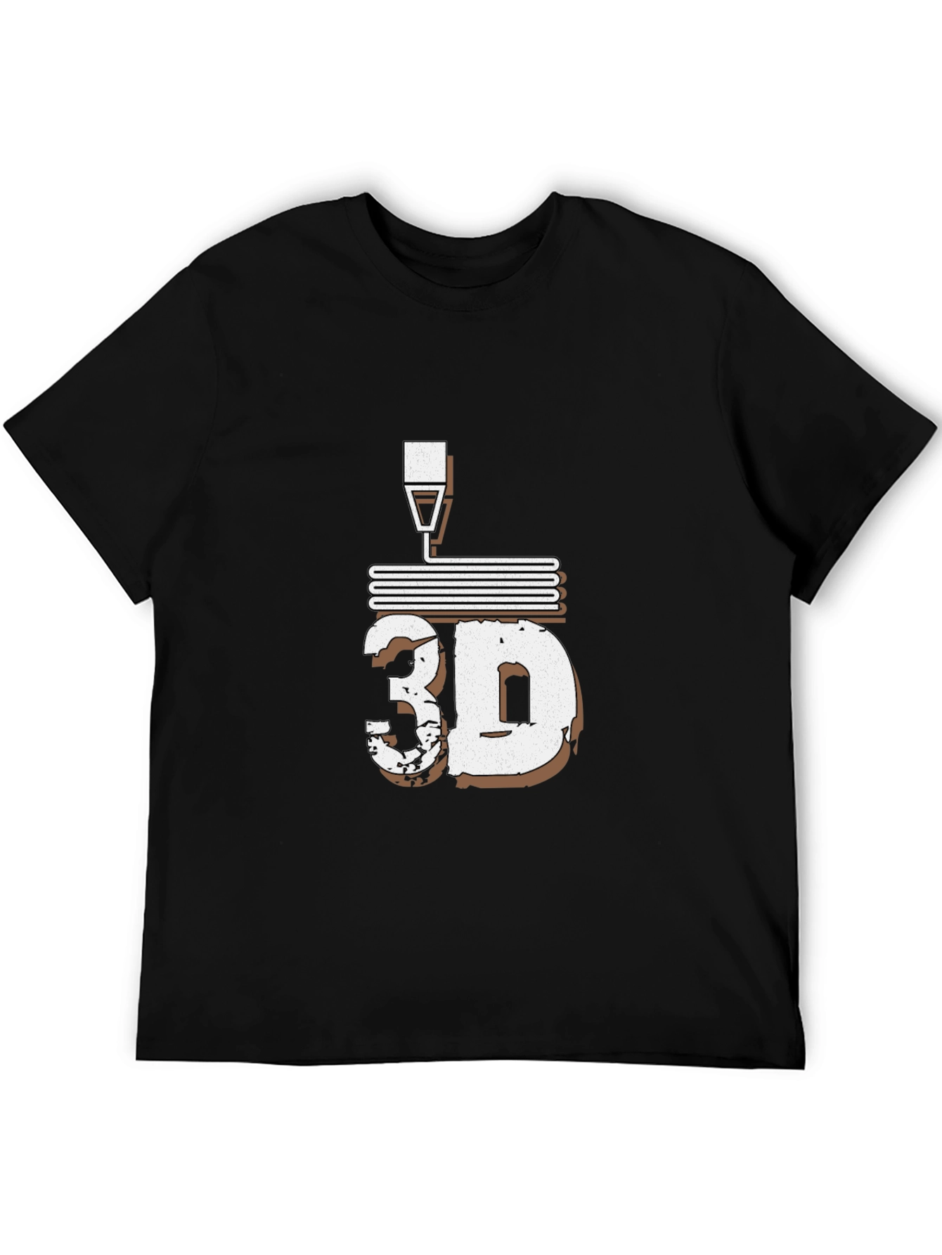 3D Printing Black T-Shirt