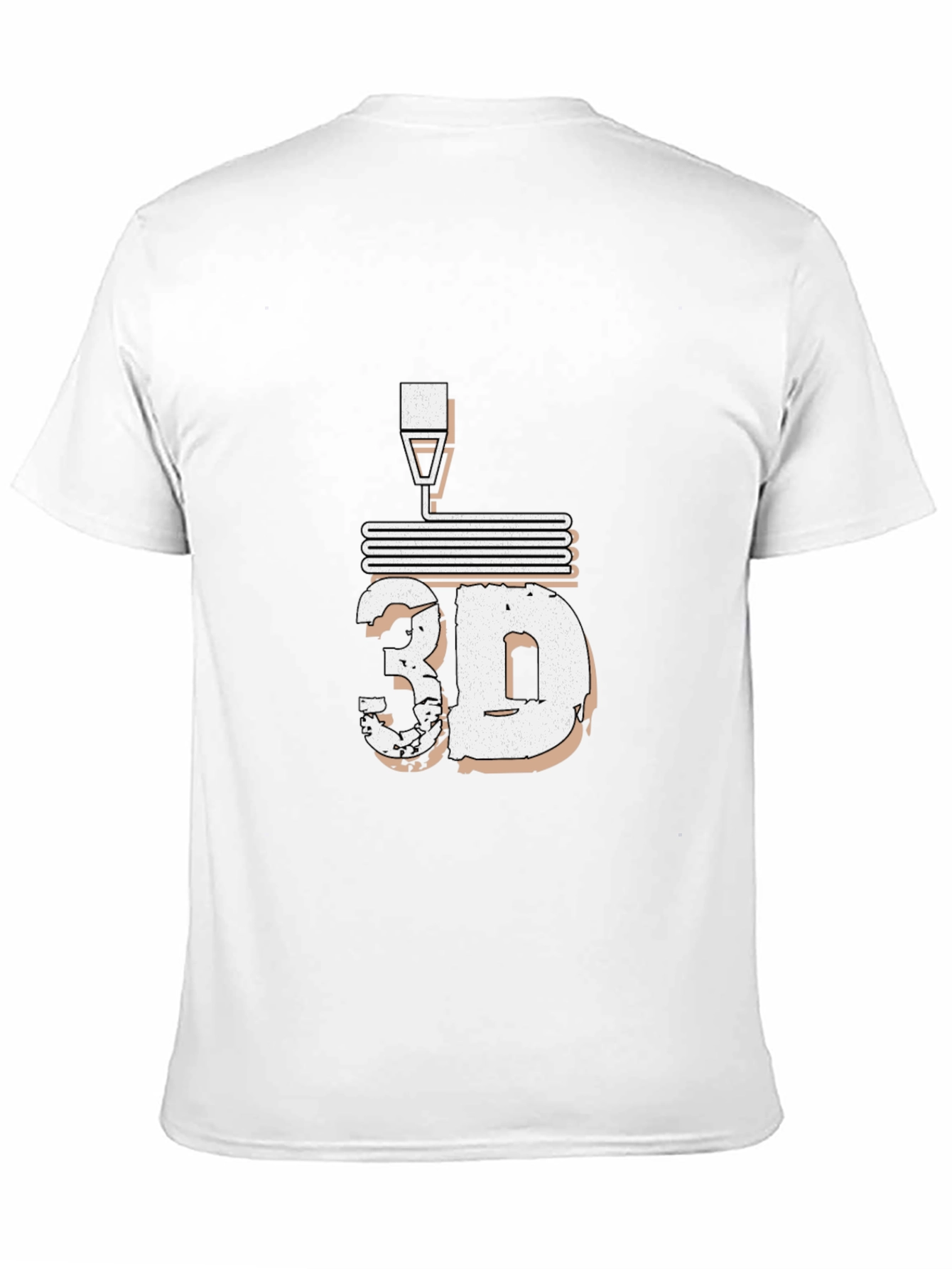 3D Printing Black T-Shirt
