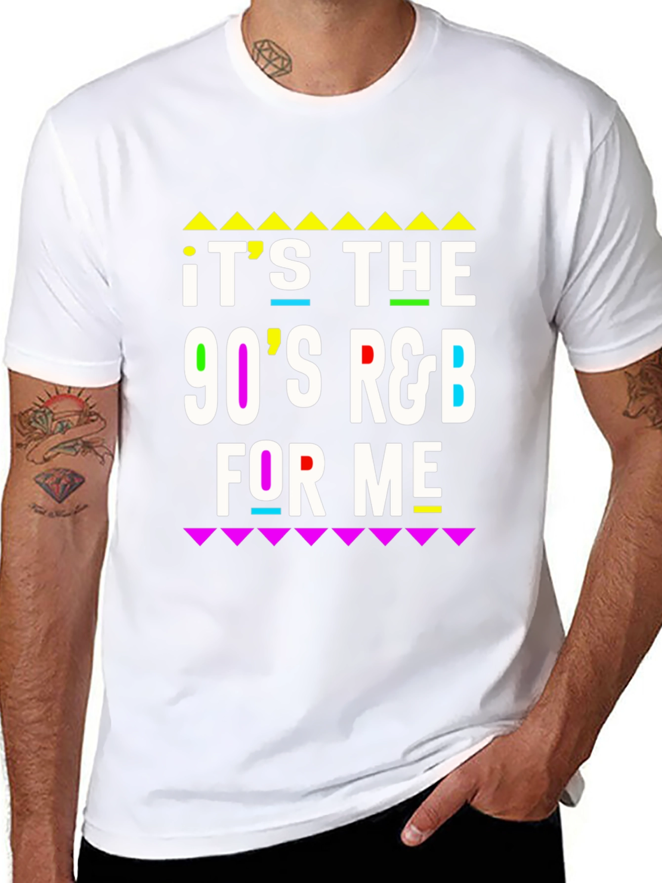 90s R&B T-Shirt Retro Black Tee
