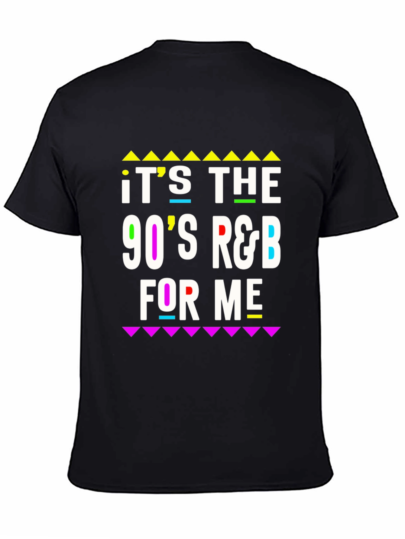 90s R&B T-Shirt Retro Black Tee