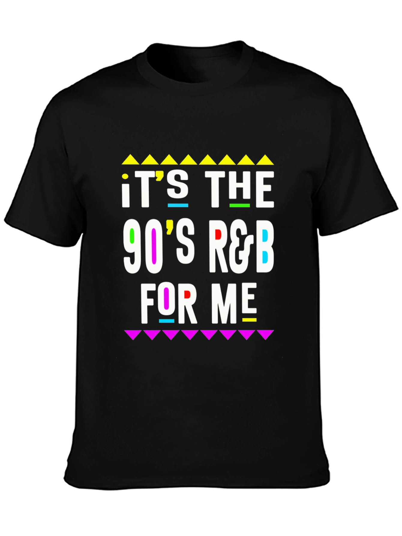 90s R&B T-Shirt Retro Black Tee