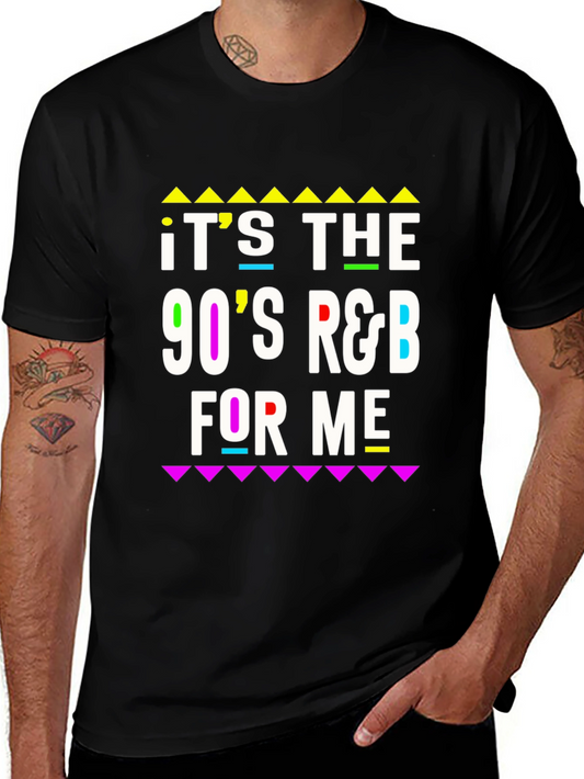 90s R&B T-Shirt Retro Black Tee