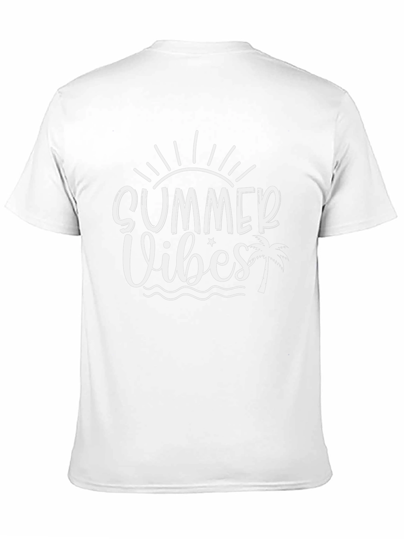 Summer Vibes Graphic Tee - Black Cotton Shirt