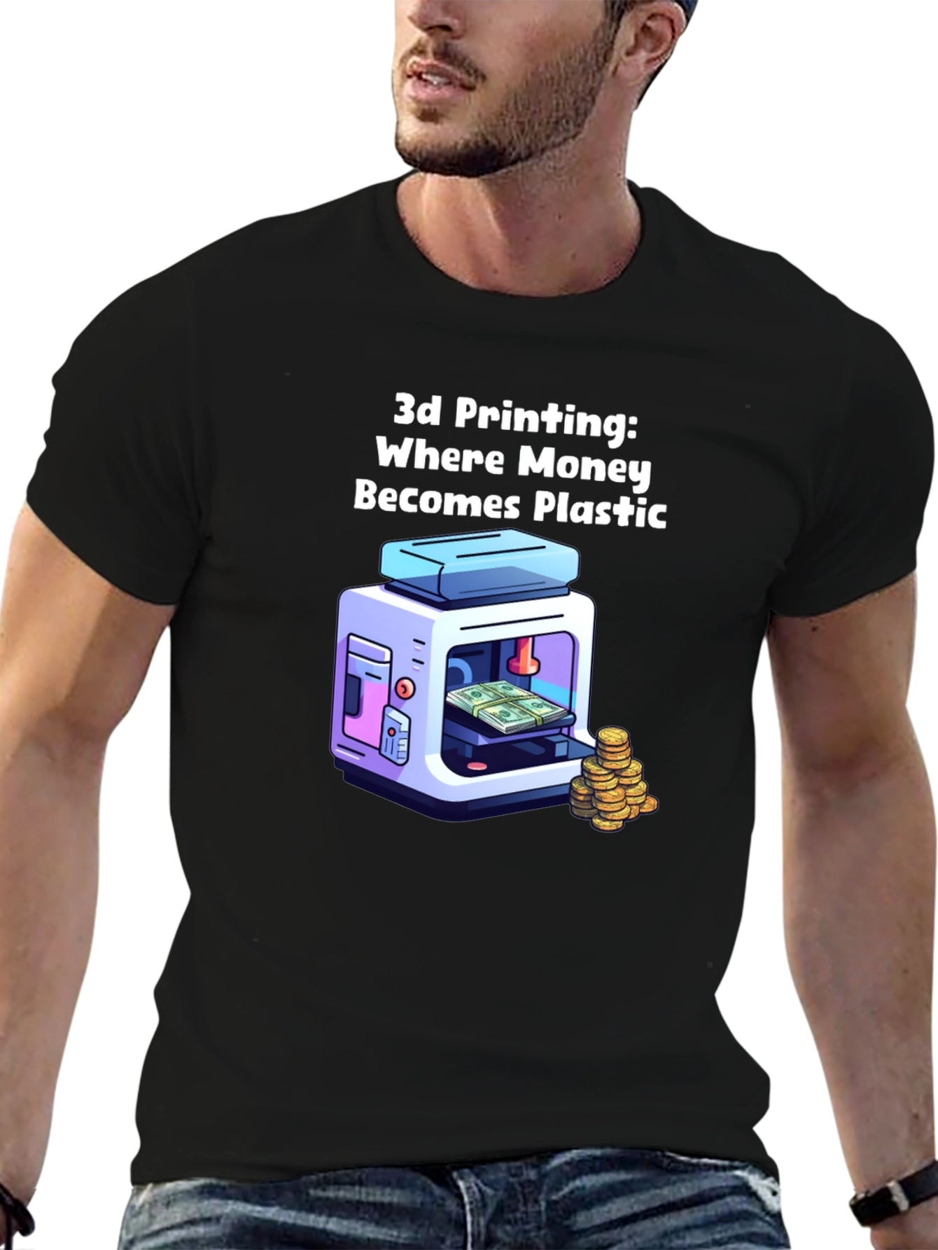 3D Printing Money T-Shirt: Plastic Becomes Money!