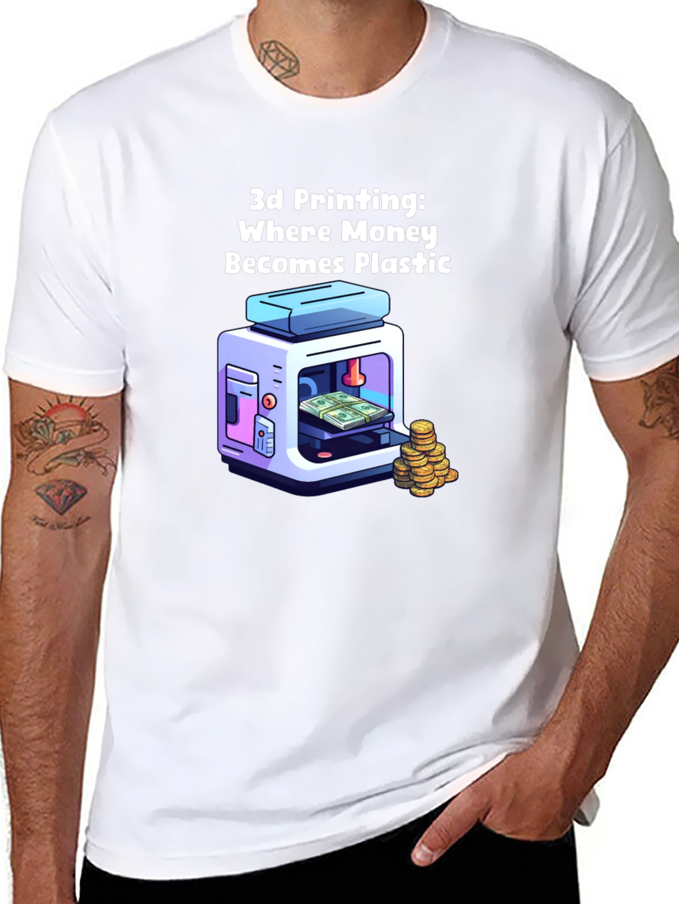 3D Printing Money T-Shirt: Plastic Becomes Money!
